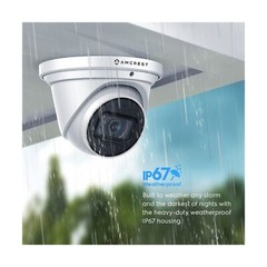 Amcrest UltraHD 4K (8MP) Outdoor Security IP Turret PoE Camera, 3840×2160, 98…
