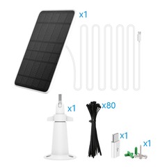 US Solar Panel For USB Outdoor Power Camera Security Cam Battery Charger 3W 5V