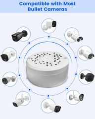 ABS Security Camera Junction Box Universal Mount Bracket for Bullet CCTV Cameras