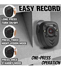 Mini Body Camera Video Recorder Built-in 128GB