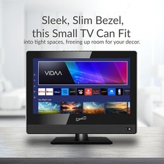 Supersonic SC-1520VTV 15.6 inch Smart AC/DC LED TV 1080p, WiFi, Built-in Speaker