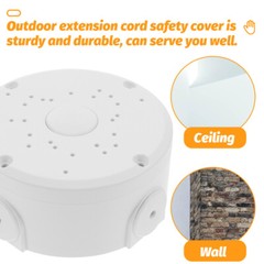 1 Set Camera Mount Security Camera Junction Box Outdoor Cable Box Indoor Cord