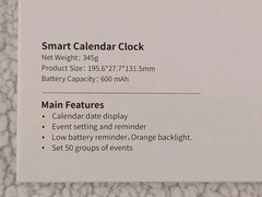 Brand New 8″ White Smart Digital Calendar Rechargeable Home Office