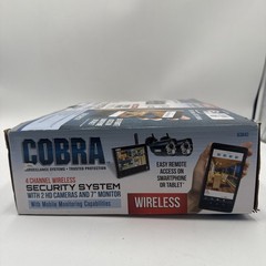 COBRA 4 Channel Wireless Surveillance System Brand New Open Box Free Shipping