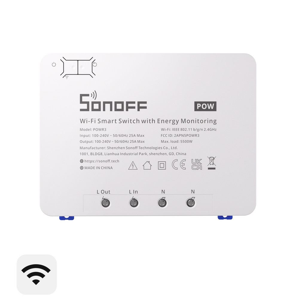 SONOFF WiFi Smart Switch 25A High Measuring Power Consumption App Remote Control