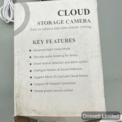 Cloud Storage SmartCam Wi-Fi PTZ Indoor IP Camera White Night Vision Wireless