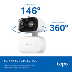 TP-Link Tapo TCW30 Indoor/Outdoor HD Security Camera with Pan/Tilt, Sound