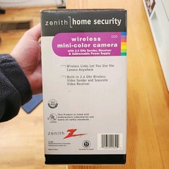 Zenith Home Security Wireless Mini Color Camera CCD ZEV224 – Receiver & Camera