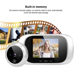 Visual Door Viewer. Memory Inside, Lcd Color Screen, Wide Vision Angle.