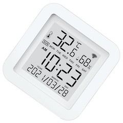 Smart Thermometer Hygrometer Wi-Fi Temperature Humidity Sensor For Alexa/Google