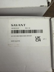Savant 24 VDC 96W RDM DMX Driver1 Price For (1) New