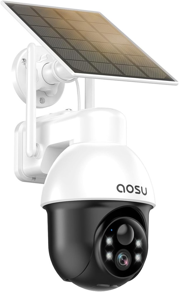 AOSU SolarCam D1 Lite 2K WiFi Security Camera Outdoor Wireless Solar PTZ Night