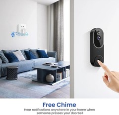 New Video Doorbell 1080p HD Camera WI-FI Night Vision Motion Detection Wireless
