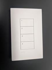 Lutron Palladiom HomeWorks Wired Keypad HQWT-U-P4W-WH