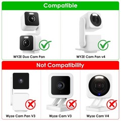 25FT Power Cable for WYZE Cam Pan V4, WYZE Duo/Solar Cam Pan, for eufy SoloCa…