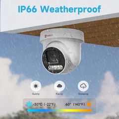 Anpviz 6MP Outdoor PoE PTZ IP Camera, 5X Optical Zoom, Human/Vehicle Detection