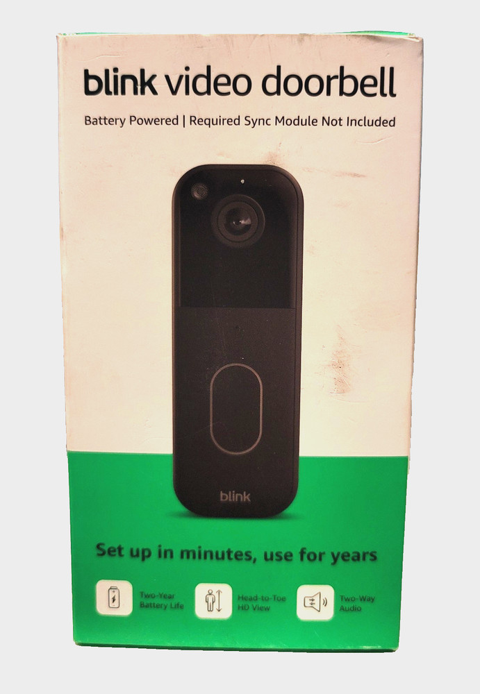 Blink Wireless Video Doorbell 2nd Gen Newest Model Black HD, NEW/SEALED