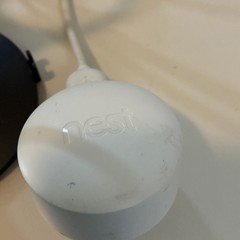 OEM Google Nest Cam Indoor Black Magnetic Stand Base & 10ft Power Cord
