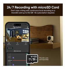FOUR Grey Smart Security Cameras Wyze Cam v4 2.5K QHD Indoor/Outdoor WiFi Camera