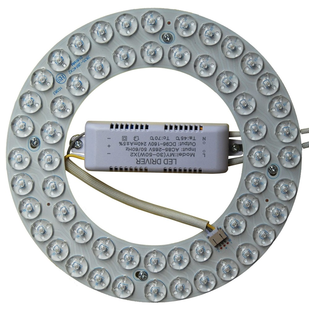 OLYMSTAR 36W LED Light Kit Panel for Ceiling Fan Flush 7″ in Diameter, Clear