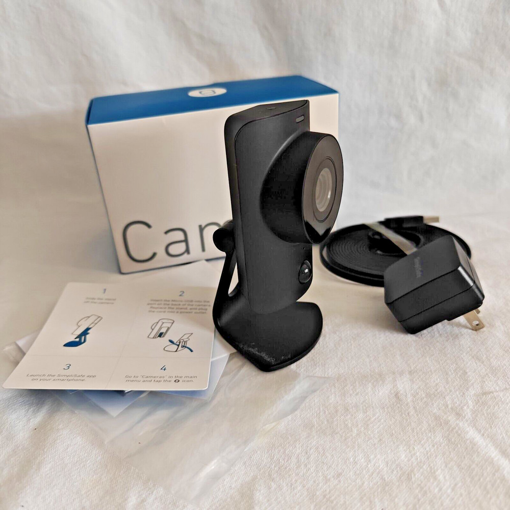 SimpliSafe Simplicam SSCM1 Indoor WiFi HD Security Camera, New Open Box
