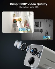 ieGeek Indoor Smart 1080P HD Security Camera Wireless Two-Way Audio Night Vision