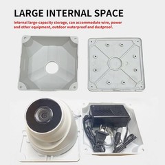 Universal Bullet Security Camera Junction Box Mount Bracket Plastic Rainproof…