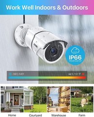 ZOSI 1080P HD Add-On Security Camera CCTV Weatherproof Mic 100ft Night Vision