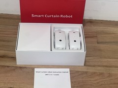 LY-1668 Dual Electric 3 In 1 Smart Curtain Robot Wifi Auto App Control White