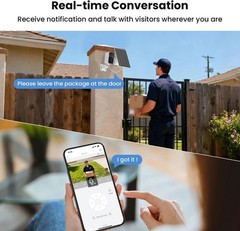 Solar Security Cameras Wireless Outdoor, Free Cloud Storage, WiFi Cameras for…