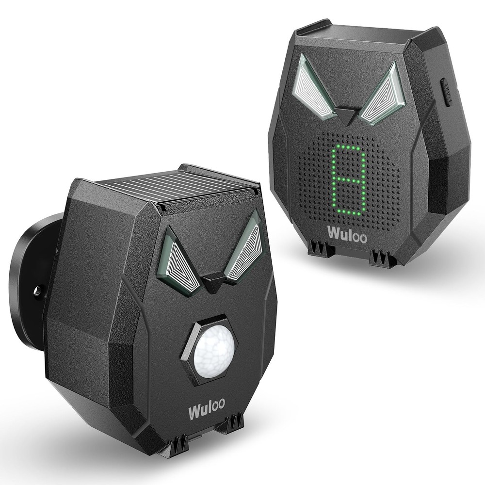 Solar Driveway Alarm Wireless Outside Weatherproof 1/2 Mile Long Range, Outdo…