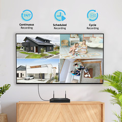 PTZ Security Camera System Outdoor Wireless Audio Wifi Home CCTV 5MP 10CH NVR