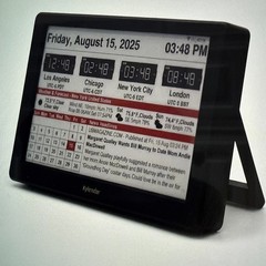 Kylendar 7” Smart E-Ink Smart Calendar, WiFi, Sync Weather & News, Black