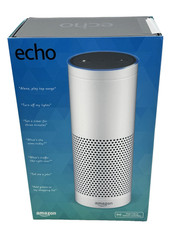NEW AMAZON ECHO SMART SPEAKER WITH ALEXA 1ST GENERATION WHITE BLUETOOTH WI-FI