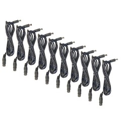 (10) Pack 6ft. DC Barrel Power 5.5mm x 2.1mm Extension Cable Male to Female