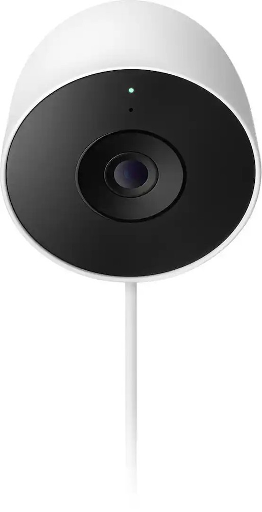 Google Nest Cam Outdoor (wired, 2nd gen) 2K Video & Gemini – Snow – VG READ!