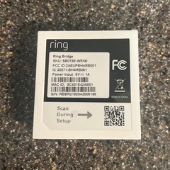 Ring 5B01S8 Smart Lighting Bridge White Alexa USB Powered. NEW NO BOX