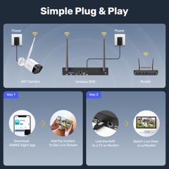 ANNKE 16CH 4K NVR 3MP Wireless Security Camera System Two Way Audio AI Detection
