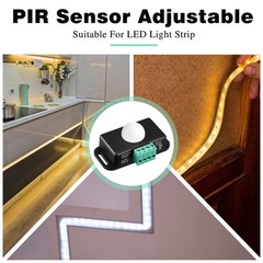 6 Pack PIR Motion Sensor LED Light Switch – 12V/24V Infrared Detector with Timer