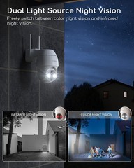Cooau Security Cameras Wireless Outdoor 2K WiFi Battery CCTV for Home Security