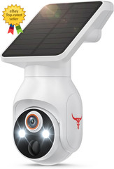 1080P Wireless Security Camera Solar Panel AI Detection Color Night Vision