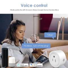 Tuya 10A Smart WiFi Plug US Outlet App Remote Works with Alexa Google