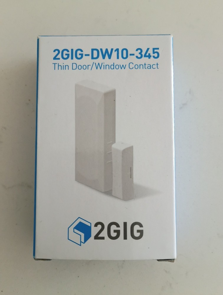 Brand New 2GIG 2GIG-DW10-345 Wireless Thin Door or Window Sensor, Battery Magnet