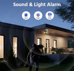 4K IP Camera System 2Cam NVR Kit 180° WiFi CCTV Audio Night Vision
