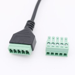 10x USB 2.0 A Female to 5 Pin Screw Connector Shield Terminal Plug Adapter Cable