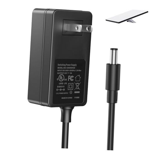 60W Power Adapter for Starlink Mini, 30V/2A 3.8 FT DC Charger with Universal