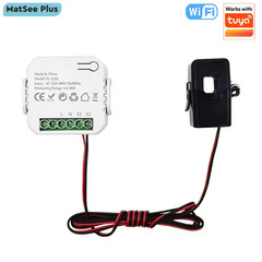Smart Wifi Digital Energy Meter 80A with CT Clamp Sensor App Real-Time Monitor P
