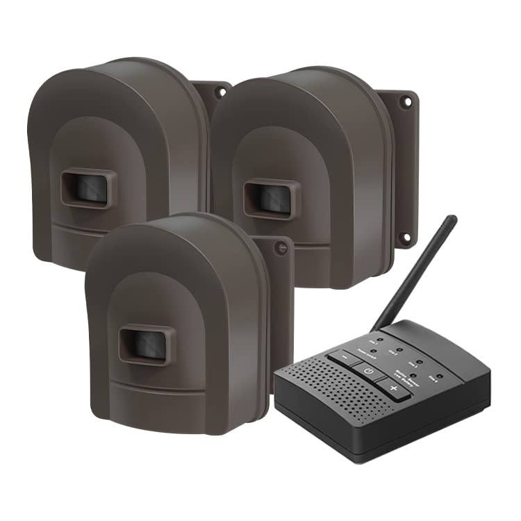 1/2 Mile Hosmart Driveway Alarm Wireless Sensor System & Driveway Sensor Alert S