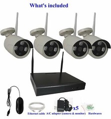 8-Channel HD 1080P Wireless Security Camera System IR Night Vision Outdoor IR