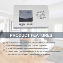 HTZSAFE Solar Wireless Driveway Alarm System No Wiring No Need Replace Battery